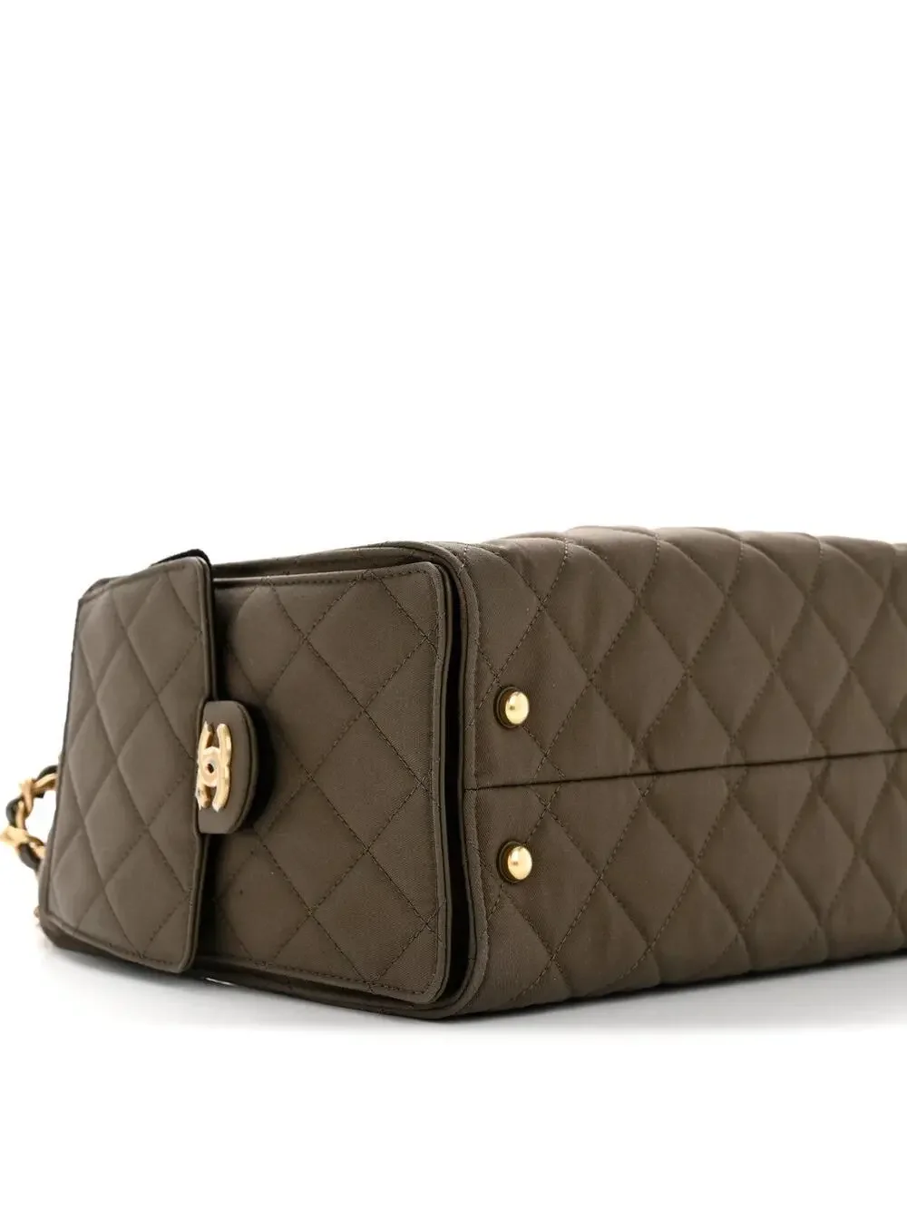 Canvas Quilted Small Chanel 25 Handbag #339671C89B